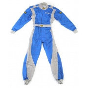 Top Kart OMP overall maat Blauw/zilver