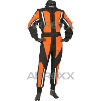 Arroxx Level 2 overall Zwart - oranje - wit