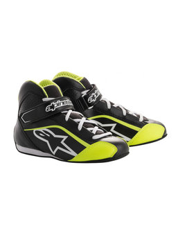 Alpinestars Tech-1 K S (kinderschoenen) ZWART/WIT/FLUO GEEL