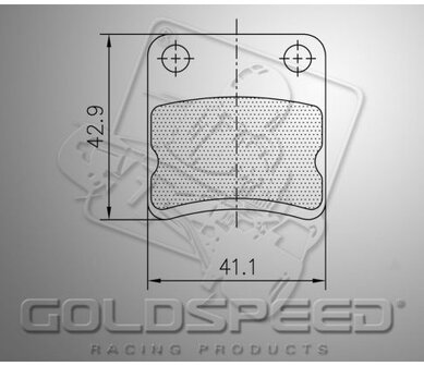 Goldspeed remblokset parolin / energy /first kart voor