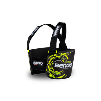 Bengio bumper rib beschermer zwart/fluor geel