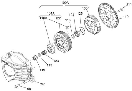 Iame 60CC swift ring voor moer koppeling