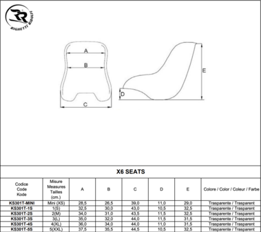 X-seat Kart stoel standaard X6