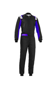 Sparco Rookie overall zwart/blauw