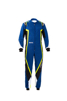 Sparco kerb overall kids blauw/geel