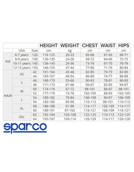 Sparco thunder overall grijs/geel