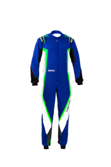 Sparco kerb overall blauw/groen