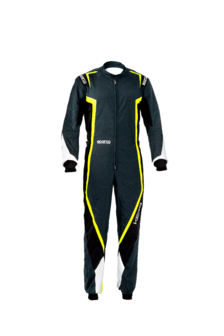 Sparco kerb overall grijs/geel/zwart