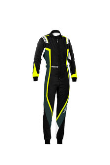 Sparco kerb overall lady zwart/geel