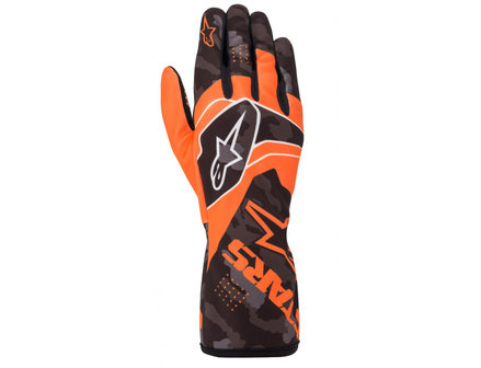 Alpinestars Tech 1-K glove Camo fluor oranje/zwart