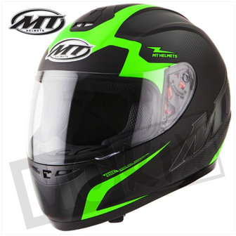 MT Helmets Thunder 2 Squad Zwart Fluor Groen