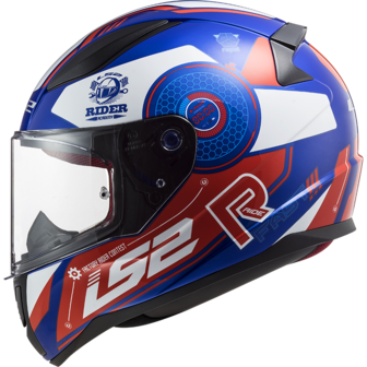 LS2 FF353 Rapid stratus Blauw/wit/rood