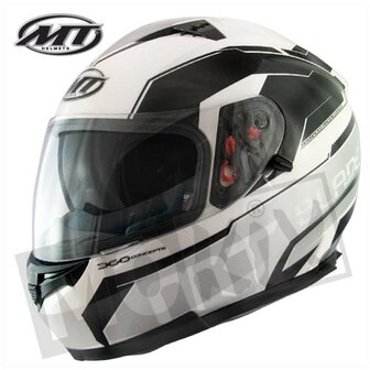MT Helmets SV super gloss zwart/grijs/wit