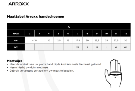 Arroxx Xpro handschoenen monocolour zwart