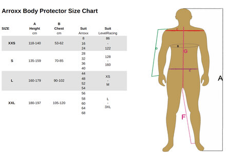 Arroxx body protector Xbase zwart