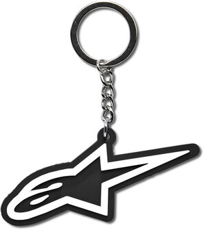 Alpinestars Logo sleutelhanger zwart/wit