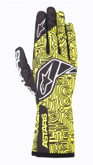 Alpinestars Tech 1-K V2 Vertical  Glove Geel / zwart