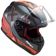 LS2 FF353 rapid X-street matt zwart / rood