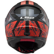LS2 FF353 rapid X-street matt zwart / rood