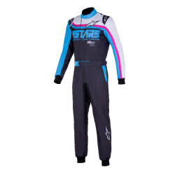 Alpinestars KMX-9 v2 Graphic 2 ZWART/ cyaan / Fuchsia