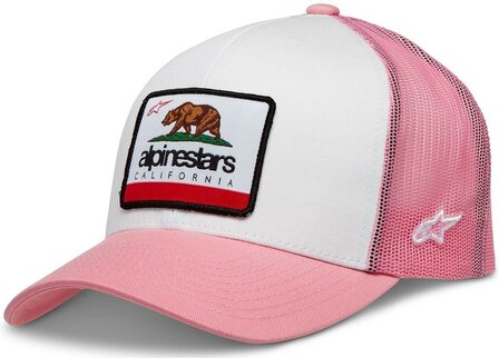 Alpinestars womens snapback cali 2.0 wit / roze