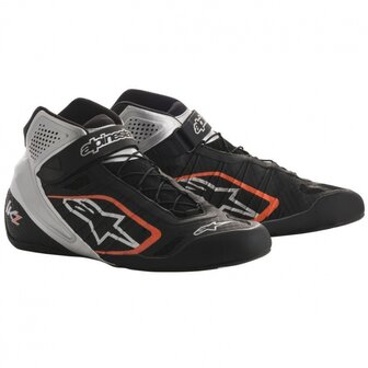 Alpinestars Tech-1 KZ zwart / zilver / fluor oranje