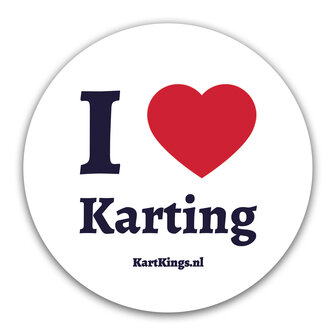 KartKings sticker rond - I love Karting