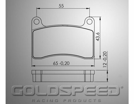 Goldspeed remblok set Intrepid achter Type 2015