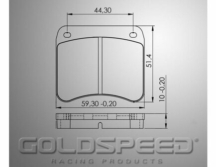 Goldspeed remblok set KC-KELGATE TYPE RENTAL (RENTAL COMPOUND)