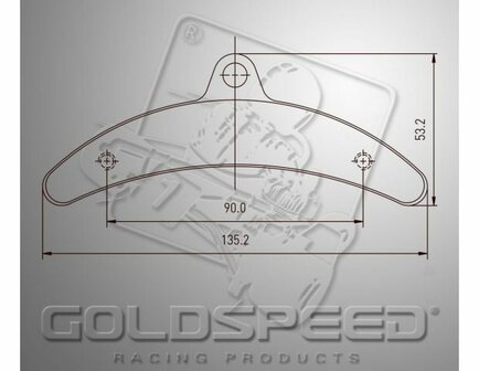 Goldspeed remblok set BIREL TYPE REAR (14182)