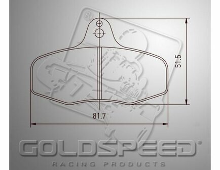 Goldspeed remblok set INTREPID EVO 3 TYPE REAR