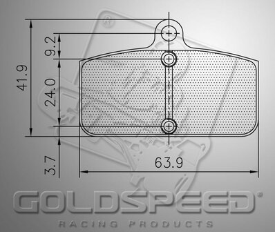 Goldspeed remblok set SODI TYPE REAR