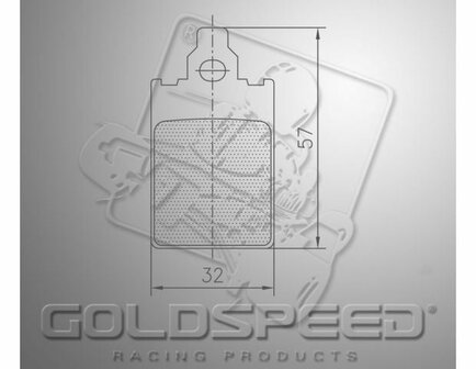 Goldspeed remblok set DINO TYPE FRONT