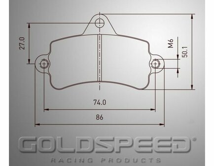 Goldspeed remblok set ZIP LIGHTNING HYDR-TOPKART TYPE