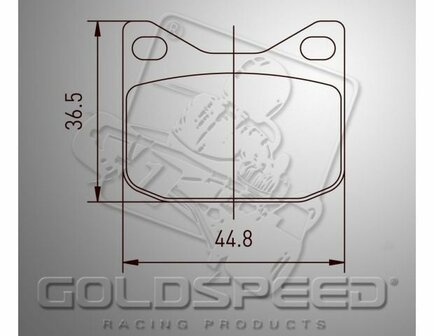 Goldspeed remblok set K-KART TYPE FRONT