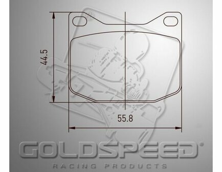 Goldspeed remblok set K-KART-MARANELLO-MS TYPE REAR