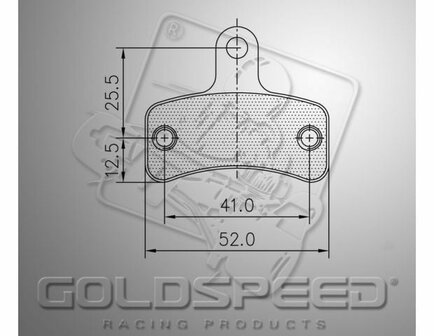 Goldspeed remblok set SWISS TYPE FRONT HANDBRAKE
