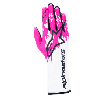 Alpinestars Tech 1-K V3 Wit / Roze (FIA- KARTING)