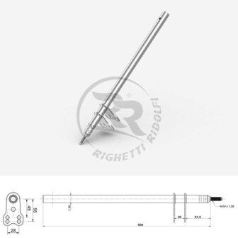 RR Stuurstang M10 L=500MM  (Type OTK)