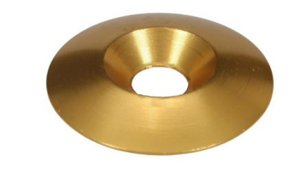 Aluminium verzonken ring M8 x 34 MM goud kleurig