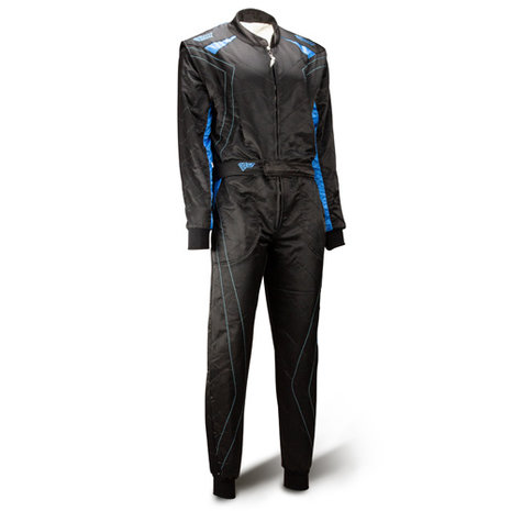 Speed 2 lagen Overall RS-2 Silverstone zwart/blauw