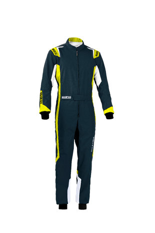 Sparco thunder overall kids grijs/geel