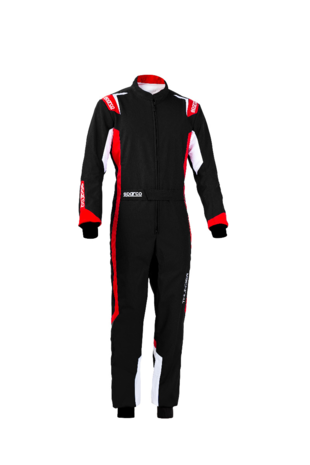 Sparco thunder overall zwart/rood