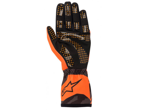 Alpinestars Tech 1-K glove Camo fluor oranje/zwart