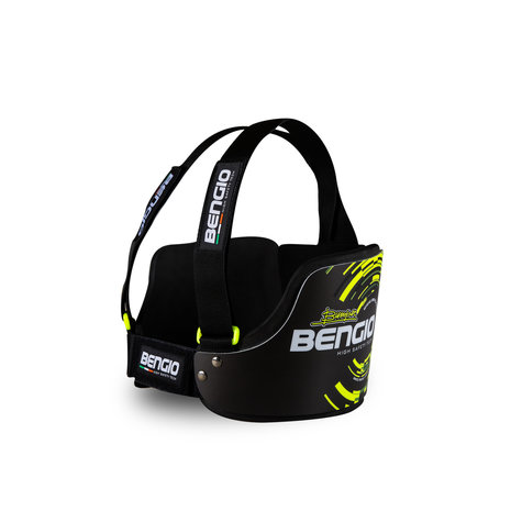 Bengio bumper rib beschermer zwart/fluor geel lady