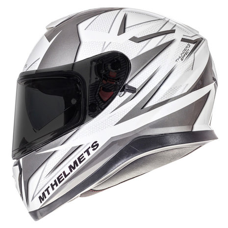 MT helmets Thunder 3 wit / zilver