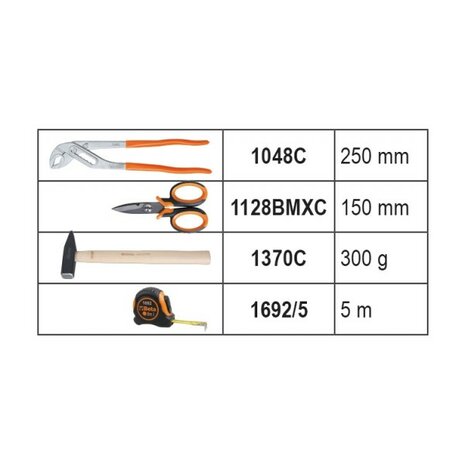 Beta Draagbare gereedschap kist 159-delig