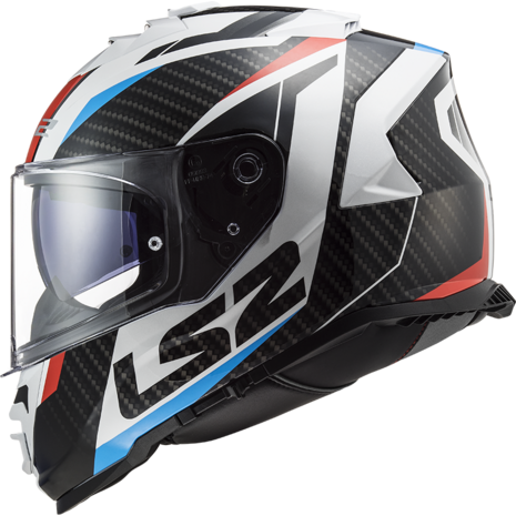 LS2 FF800 Storm racer glans blauw / rood / wit