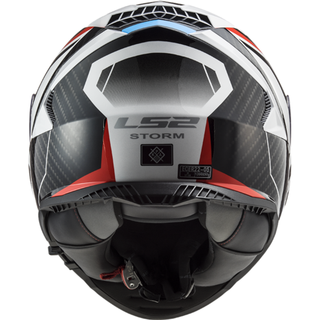 LS2 FF800 Storm racer glans blauw / rood / wit