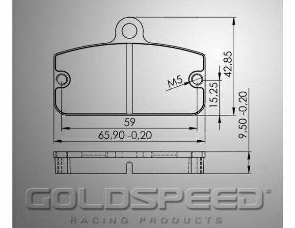 Goldspeed remblok set Sodi Type 2015